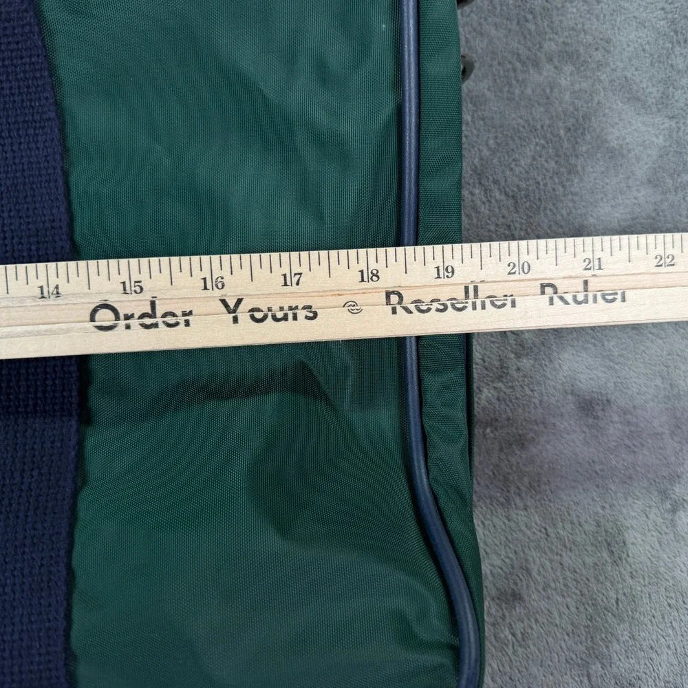 Lands End Briefcase Bag Unisex OS Green VTG Made USA Gorpcore Outdoor Logo